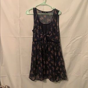 Floral forever 21 dress with tie L
